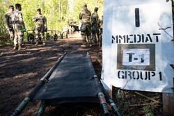 512th Field Hospital conducts mass casualty exercise with partner nation medics at Vepriai Rocket Base during DEFENDER 2025 [Image 13 of 28]