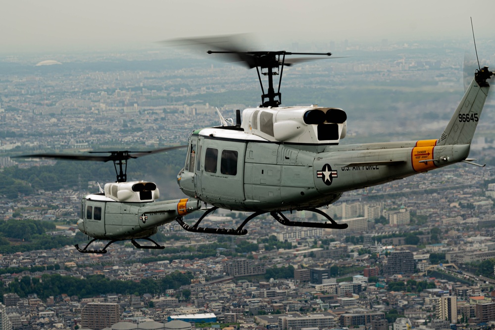 UH-1N Huey completes formation flight