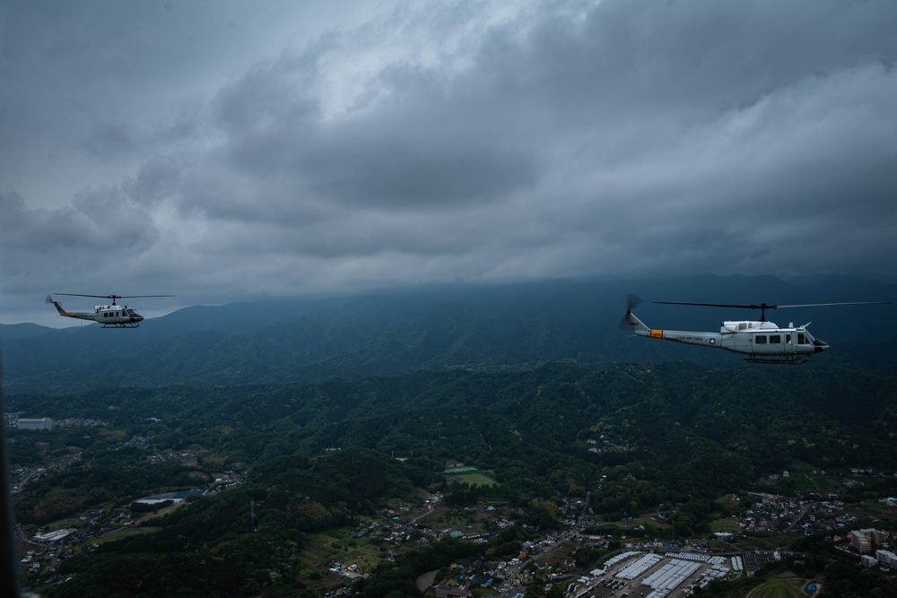 UH-1N Huey completes formation flight