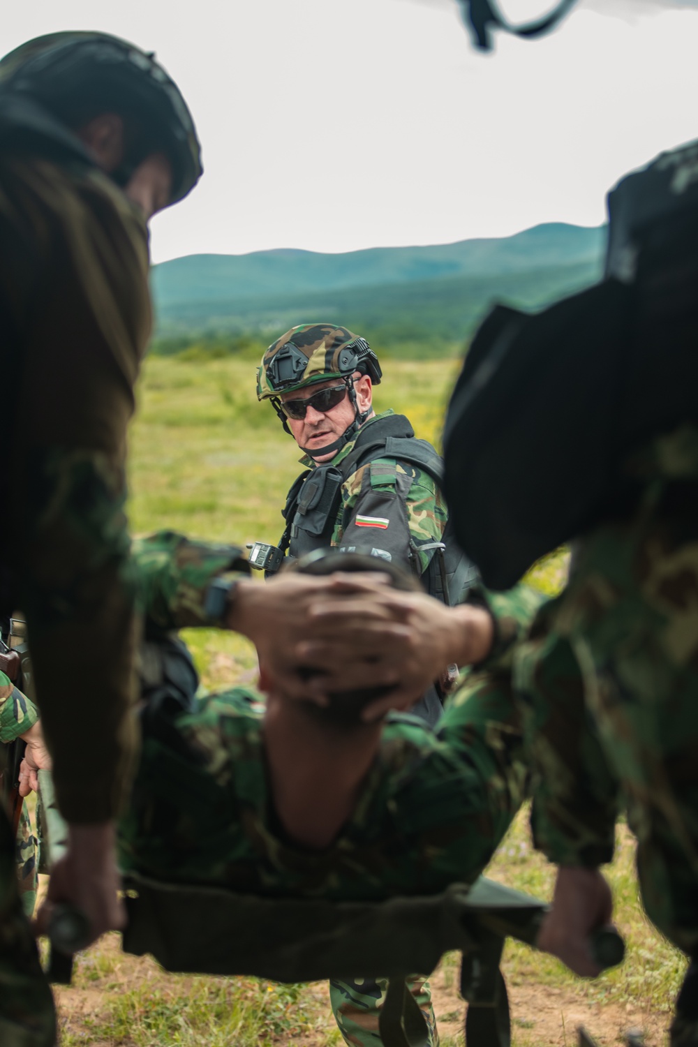 117th MP Battalion conducts Multinational MEDEVAC training in Bulgaria