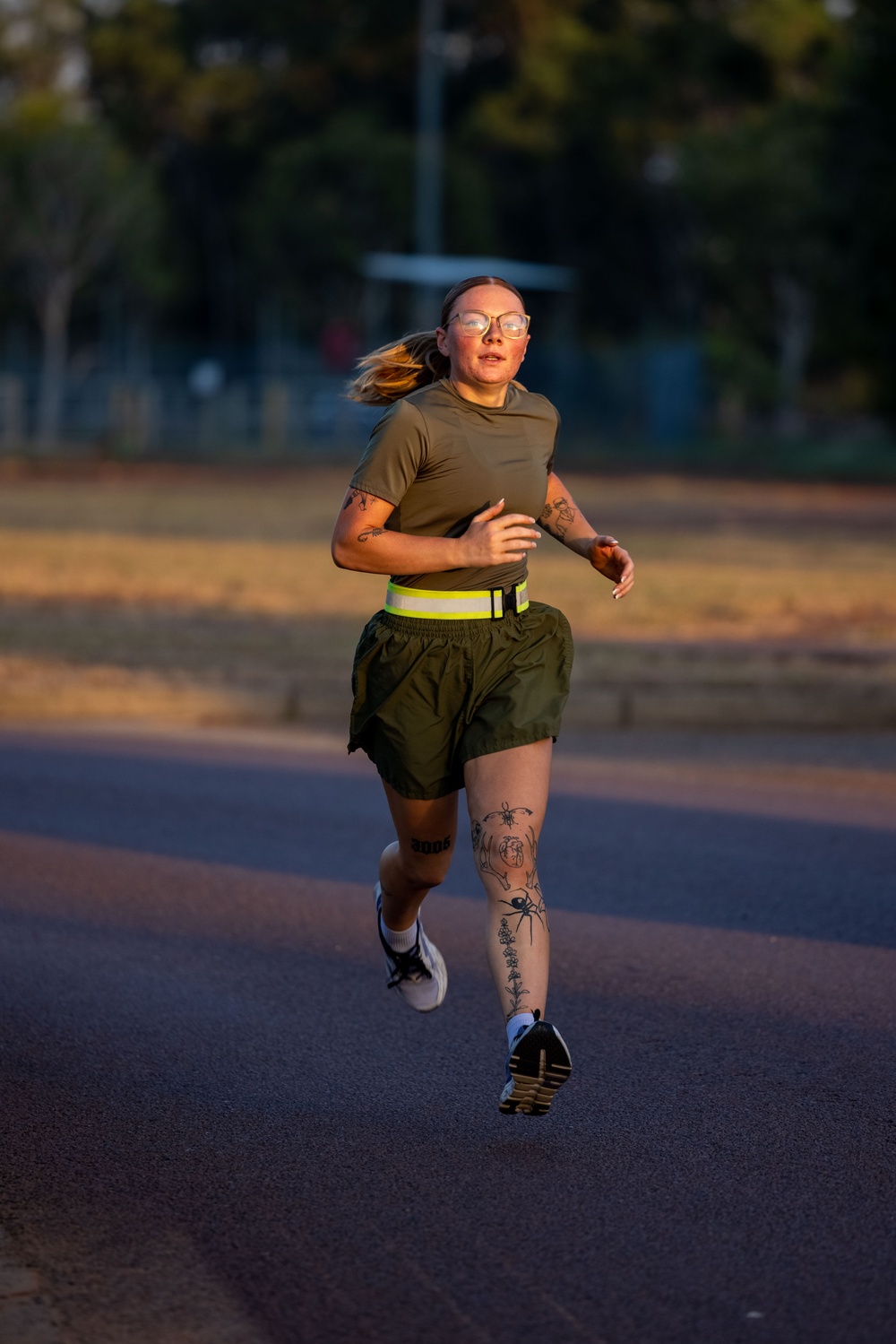 MRF-D 25.3: Marines participate in Headquarters Company physical training event