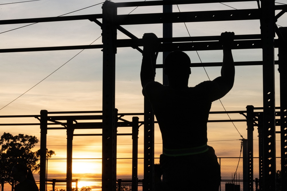 MRF-D 25.3: Marines participate in Headquarters Company physical training event