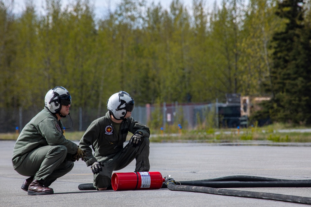U.S. Marines conduct air-delivered ground refueling during Kodiak Mace 25