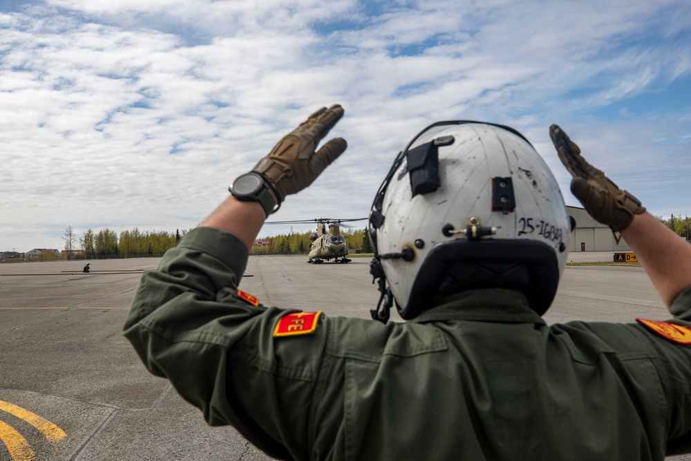 U.S. Marines conduct air-delivered ground refueling during Kodiak Mace 25