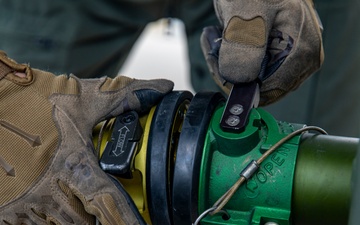 U.S. Marines conduct air-delivered ground refueling during Kodiak Mace 25