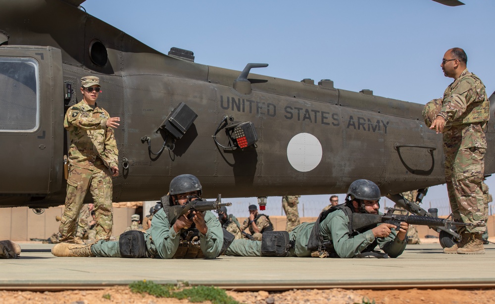 Black Hawk Coordination: U.S. Army Door Gunner Guides Syrian Partners in Joint Air Assault Training