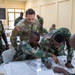 US Army Sgt John McOmie serves as a linguist during African Lion 2025 in Ghana