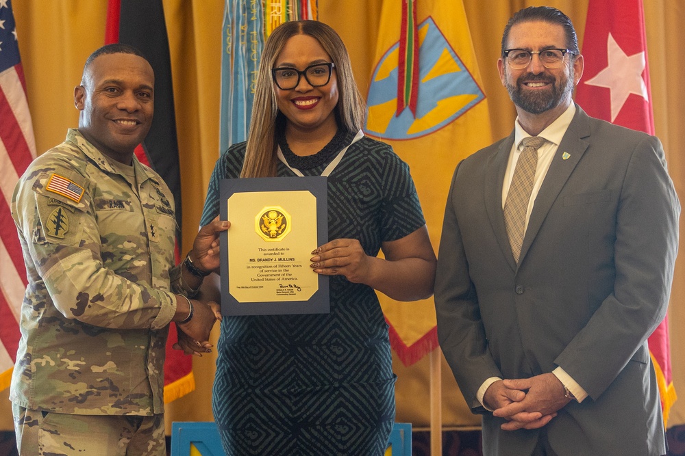21st Theater Sustainment Command’s Length of Service Ceremony 2025