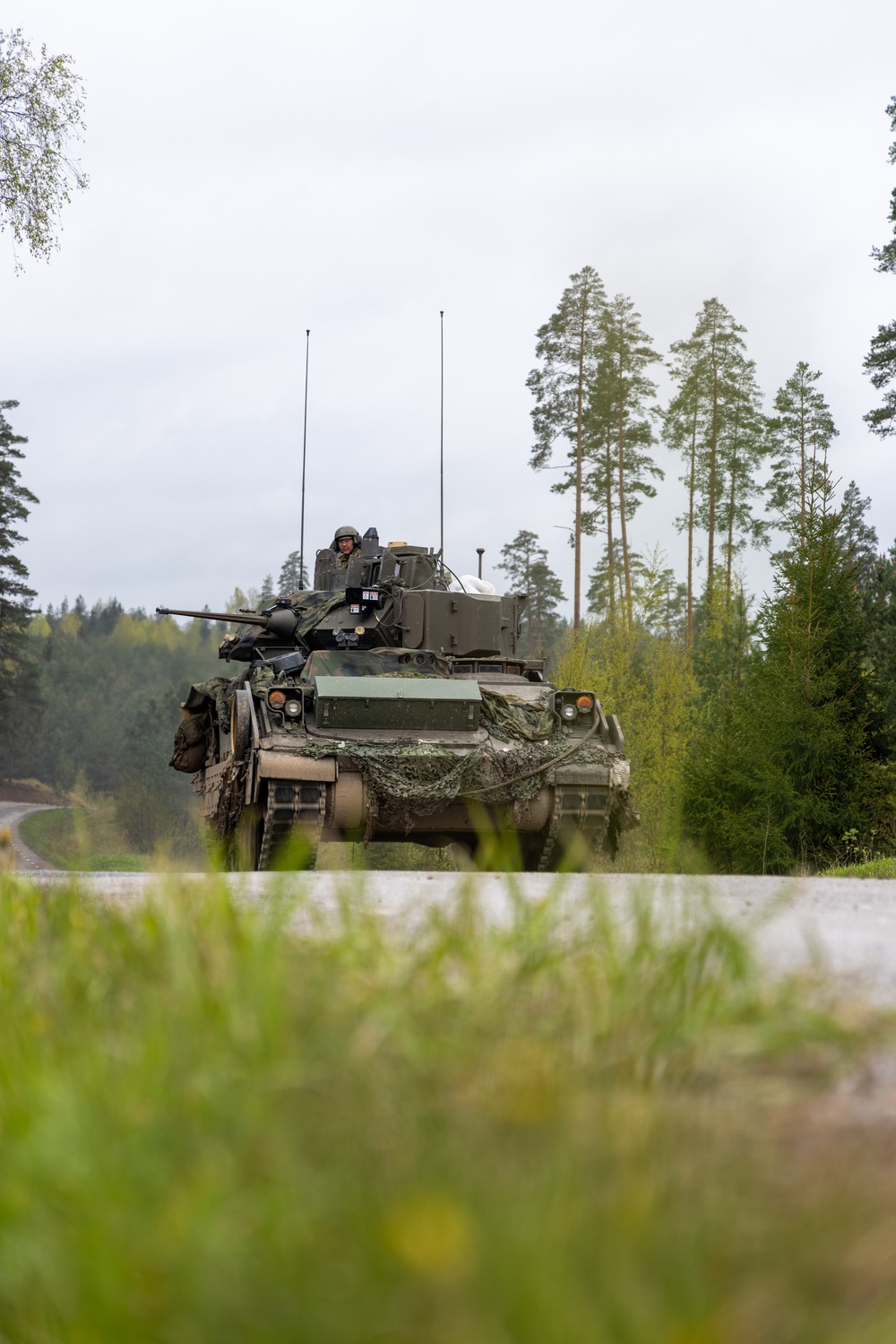U.S. Army Bradley Fighting Vehicle Simulated Firefight in Estonia (Hedgehog)