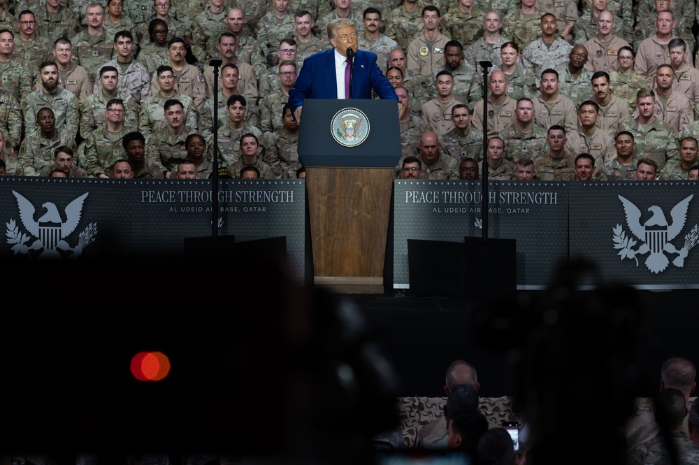 President Trump visits AUAB 2025