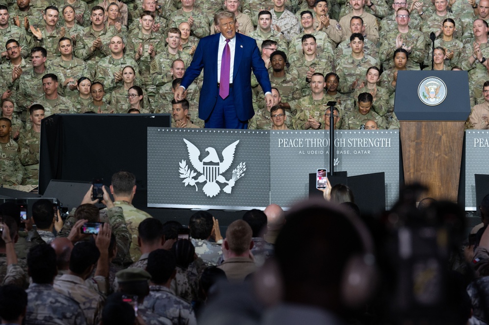 President Trump visits AUAB 2025