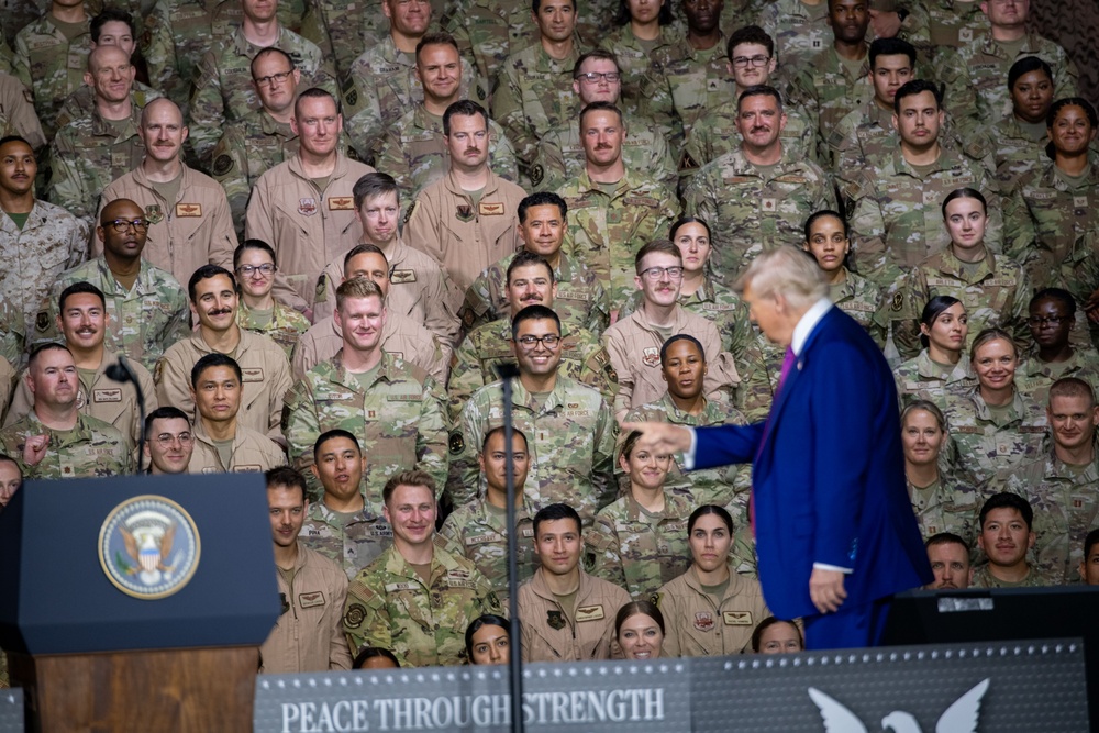 President Trump visits AUAB, 2025