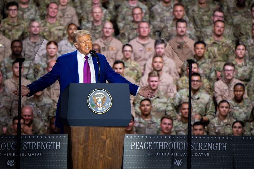 President Trump visits AUAB, 2025