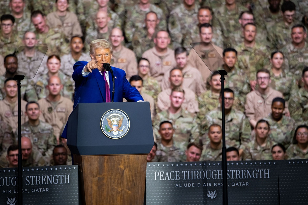 President Trump visits AUAB, 2025
