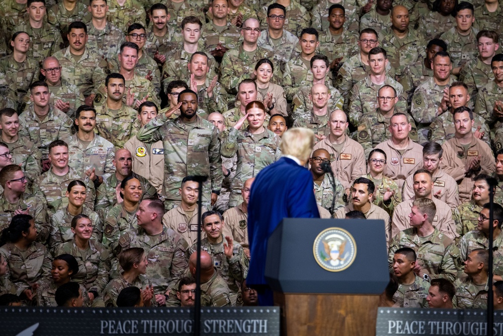 President Trump visits AUAB, 2025