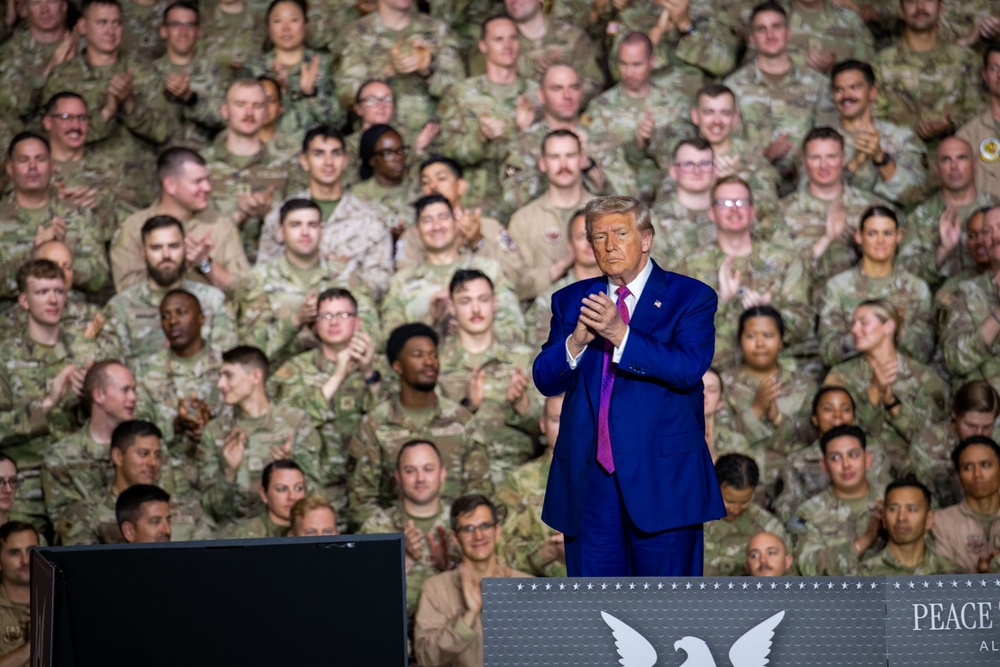 President Trump visits AUAB, 2025
