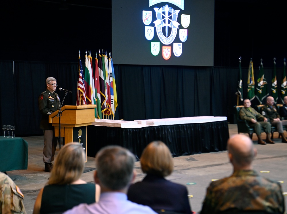Students Graduate Special Forces Training, Don Green Beret at Regimental First Formation