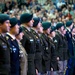 Students Graduate Special Forces Training, Don Green Beret at Regimental First Formation