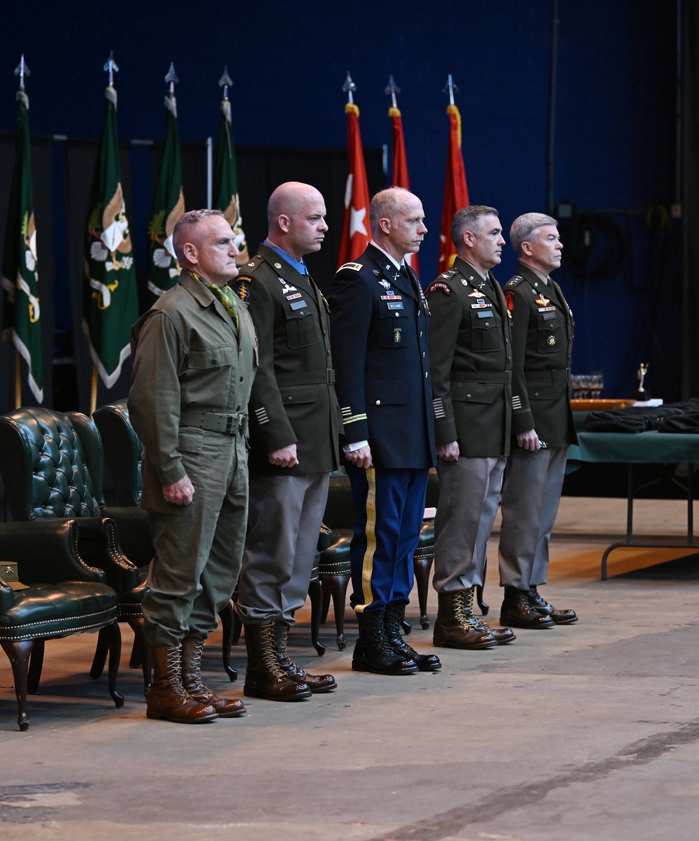 Students Graduate Special Forces Training, Don Green Beret at Regimental First Formation