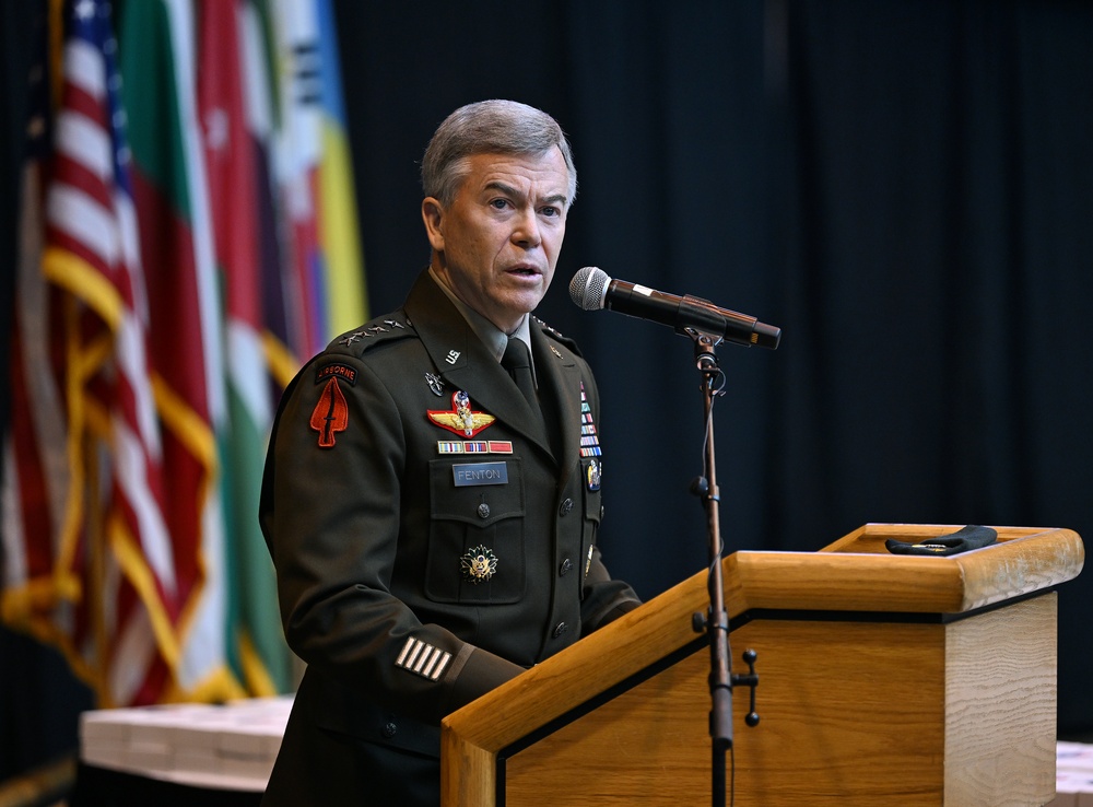 Students Graduate Special Forces Training, Don Green Beret at Regimental First Formation