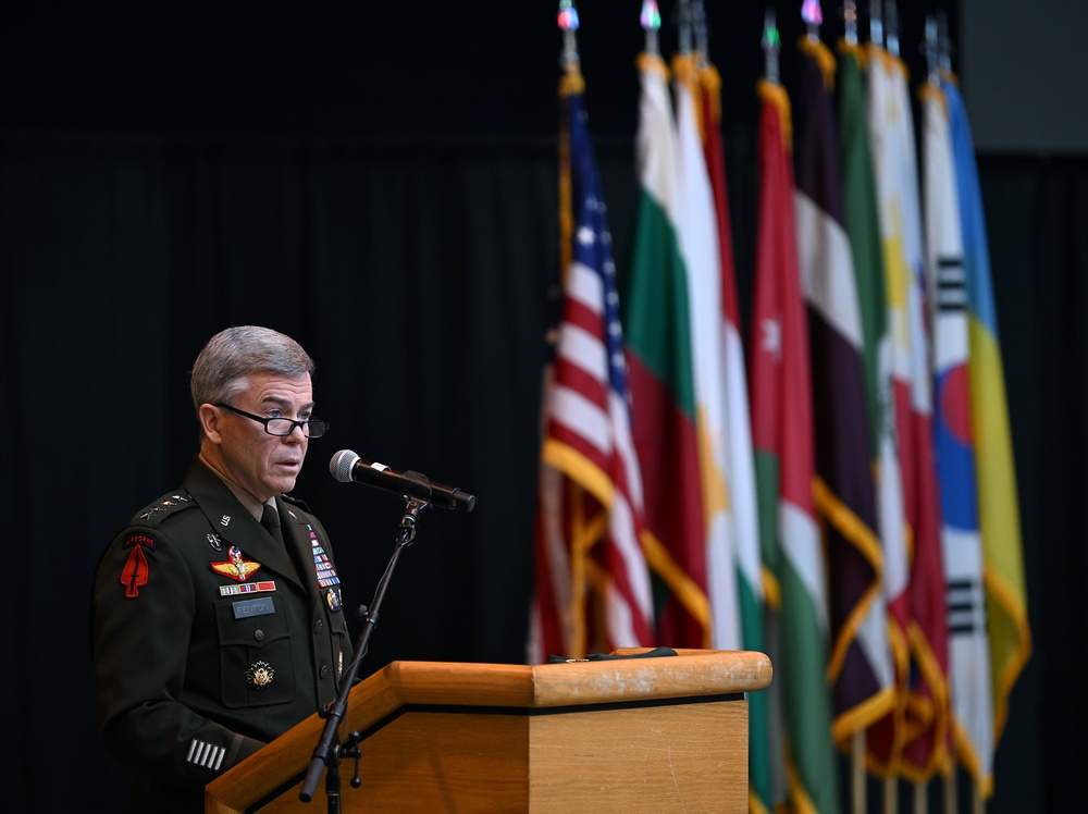 Students Graduate Special Forces Training, Don Green Beret at Regimental First Formation