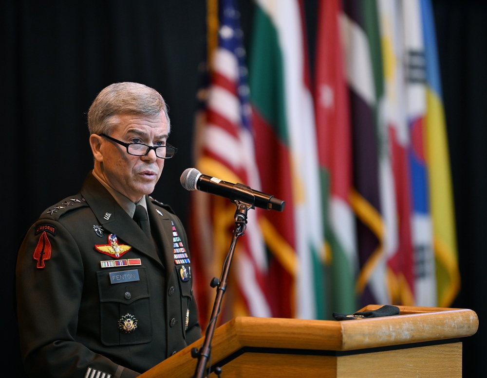 Students Graduate Special Forces Training, Don Green Beret at Regimental First Formation