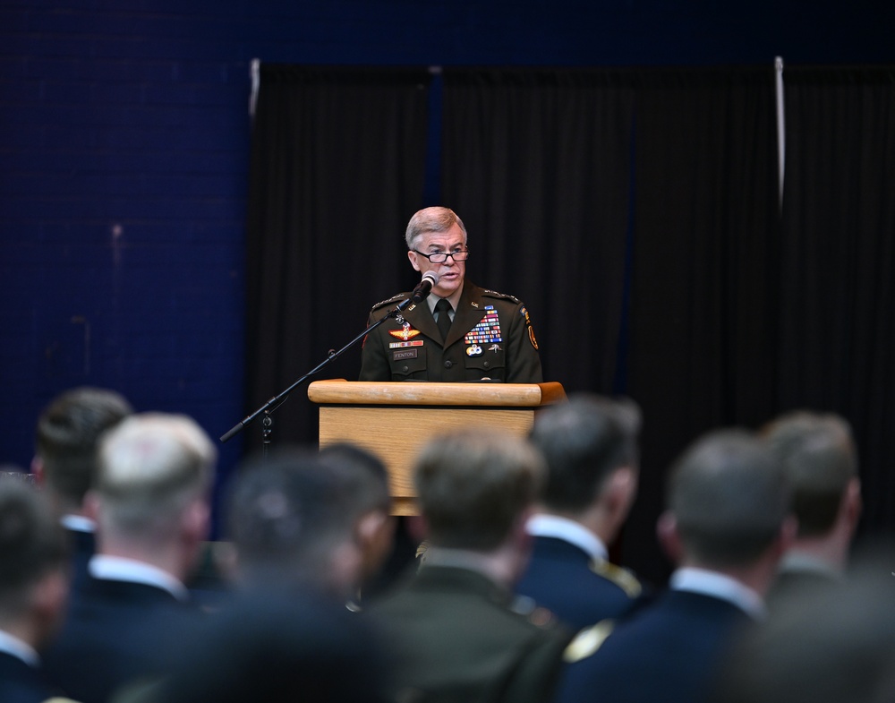 Students Graduate Special Forces Training, Don Green Beret at Regimental First Formation