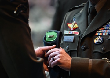 Students Graduate Special Forces Training, Don Green Beret at Regimental First Formation