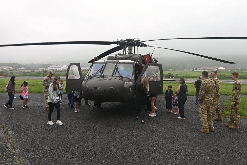 Employees’ kids tour Fort Indiantown Gap