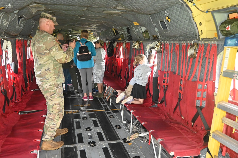 Employees’ kids tour Fort Indiantown Gap
