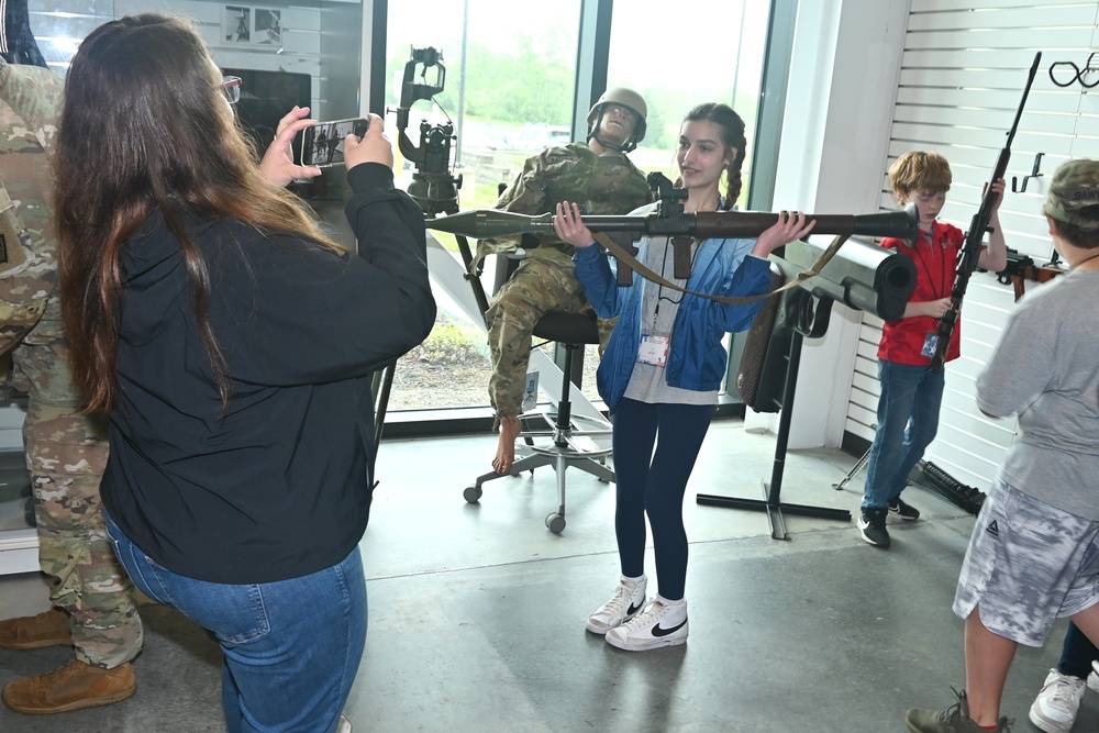 Employees’ kids tour Fort Indiantown Gap