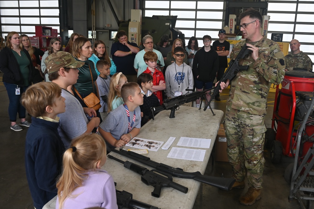Employees’ kids tour Fort Indiantown Gap