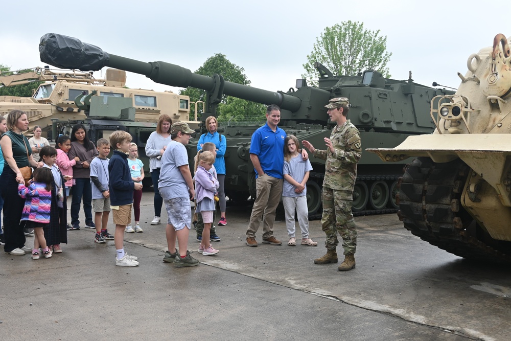Employees’ kids tour Fort Indiantown Gap