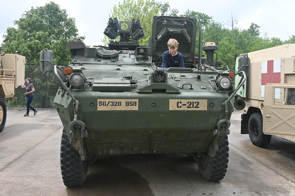 Employees’ kids tour Fort Indiantown Gap
