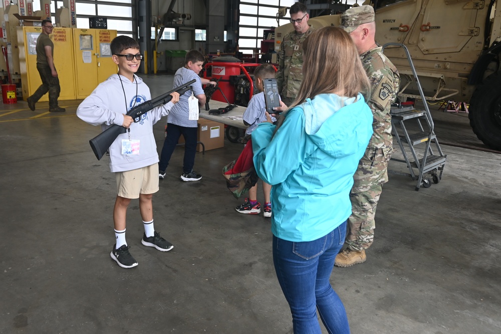 Employees’ kids tour Fort Indiantown Gap