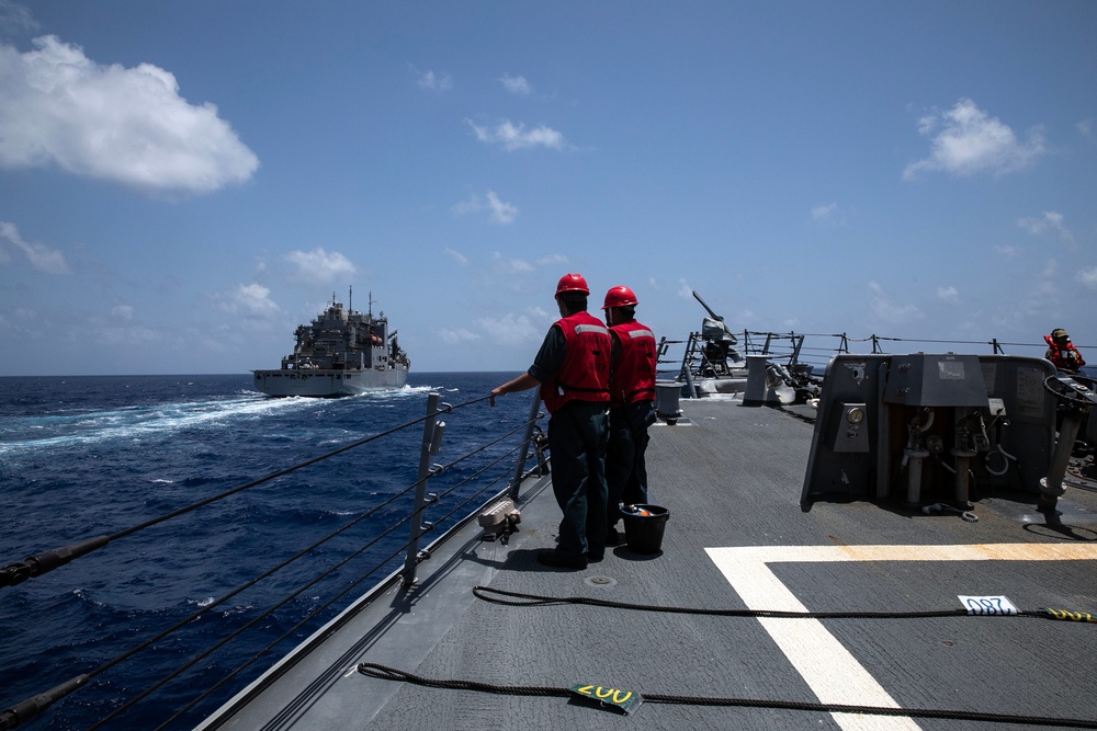 USS Wayne E. Meyer conducts operations in the U.S. Central Command area of responsibility as part of the Carl Vinson Carrier Strike Group