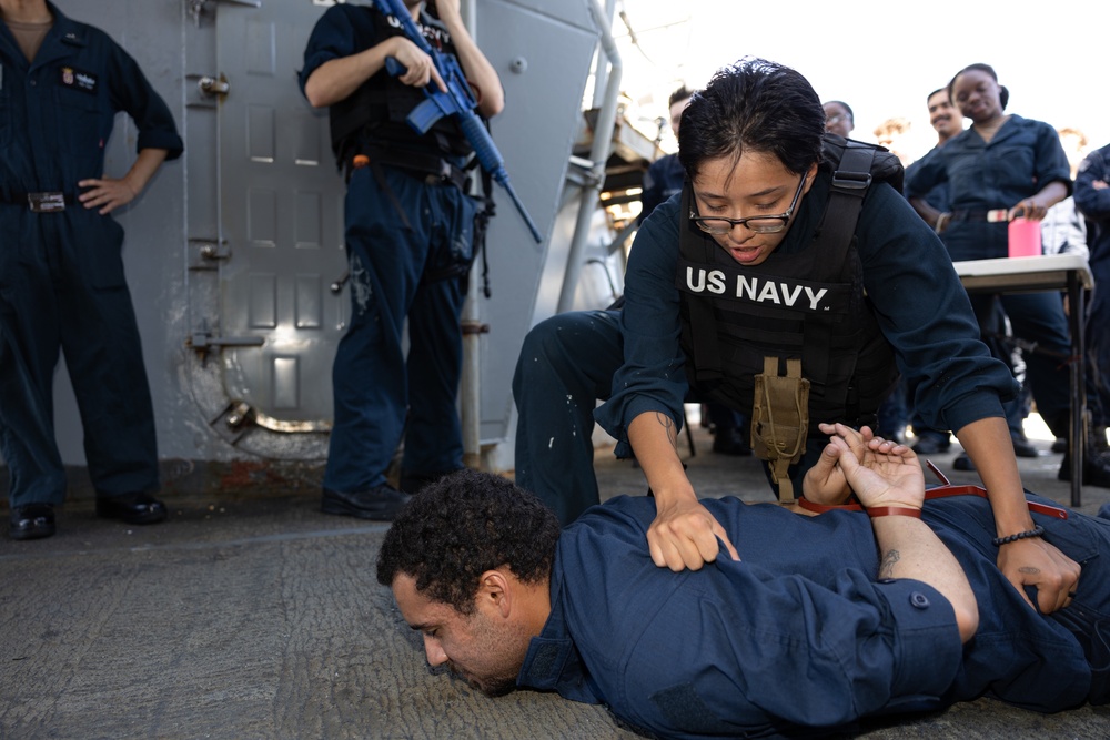 Curtis Wilbur Conducts Anti-Terrorism Drill