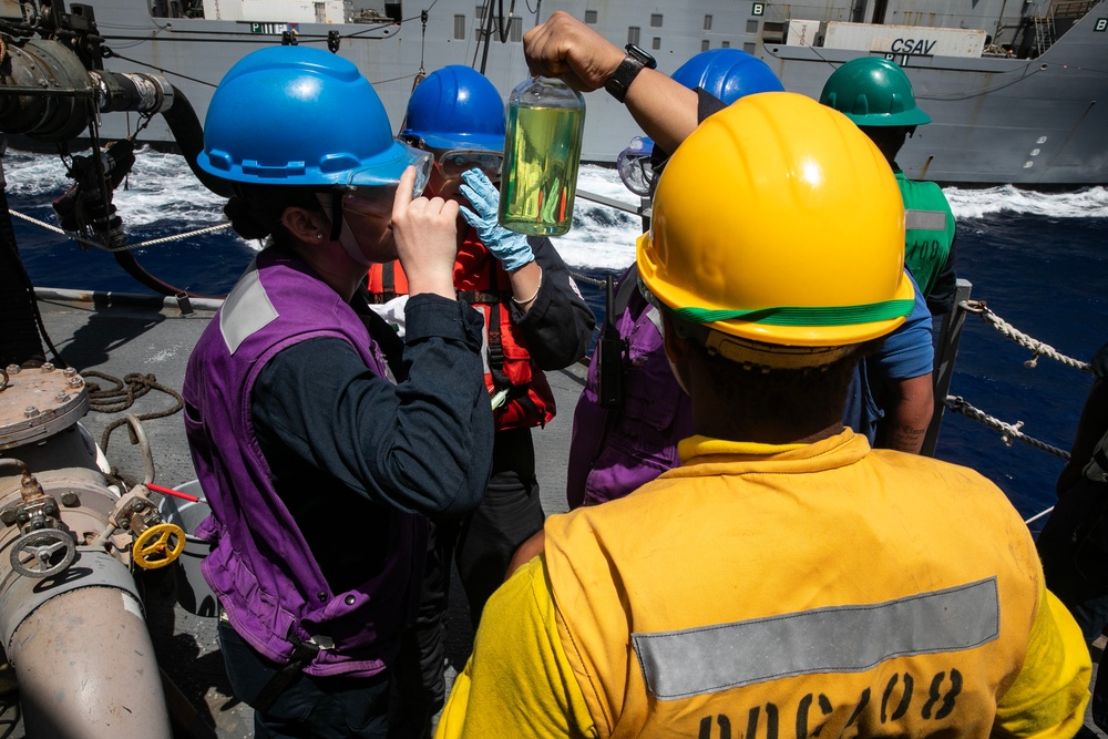USS Wayne E. Meyer conducts operations in the U.S. Central Command area of responsibility as part of the Carl Vinson Carrier Strike Group