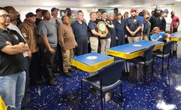 Fast Combat Support Vessel Receives Its First MSC Maritime “E” Award