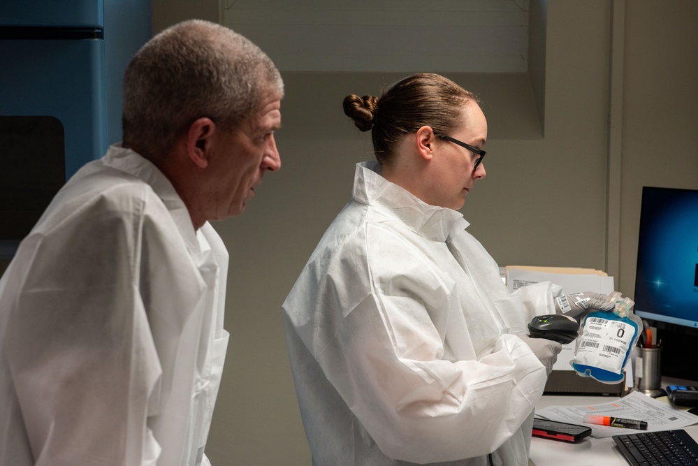 Landstuhl Regional Medical Center conducts blood resupply for DEFENDER 25