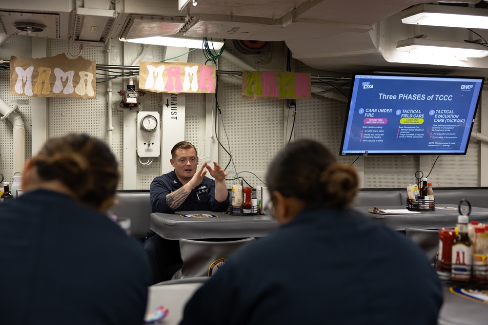 Curtis Wilbur Conducts Tactical Combat Casualty Care Course