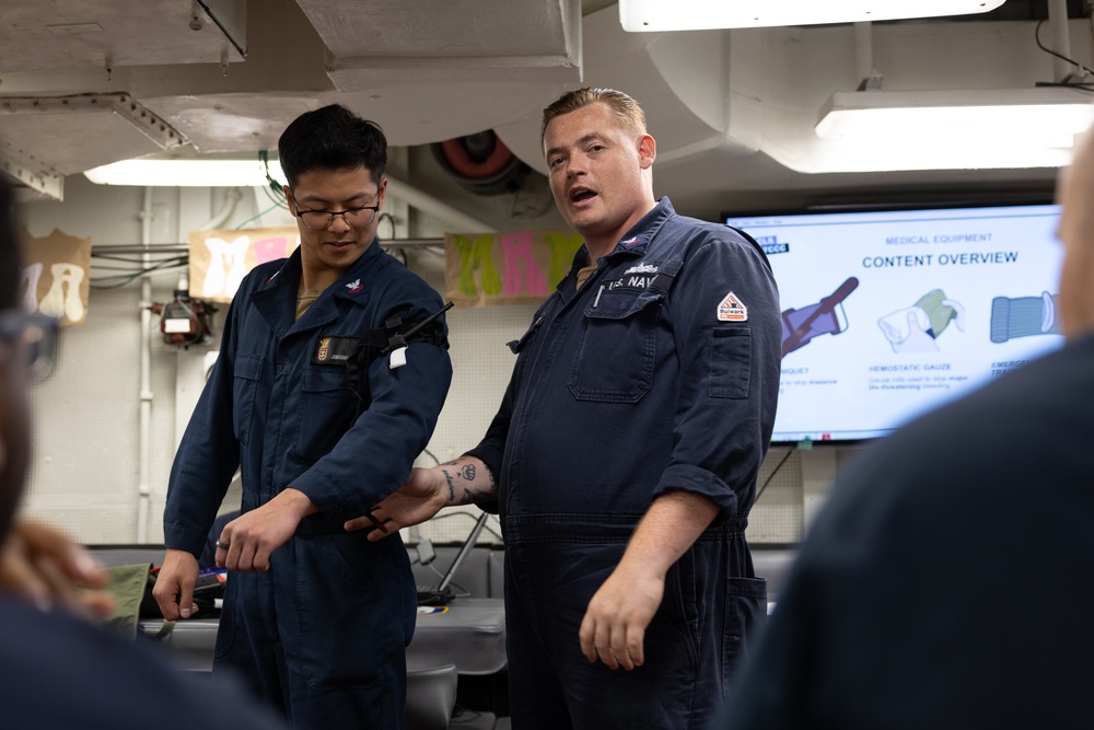 Curtis Wilbur Conducts Tactical Combat Casualty Care Course