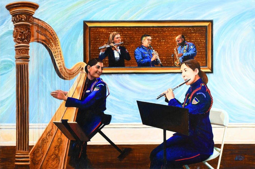 US Coast Guard Art Program 2025 Collection, Object Id # 202518, &quot;The joy of music,&quot; Debra Keirce