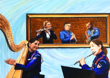 US Coast Guard Art Program 2025 Collection, Object Id # 202518, &quot;The joy of music,&quot; Debra Keirce