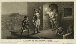 The capture of Fort Ticonderoga