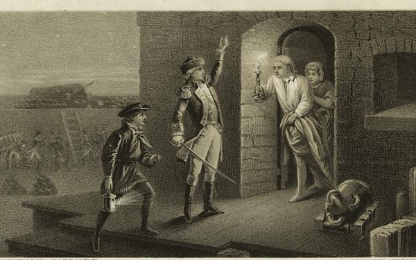 The capture of Fort Ticonderoga