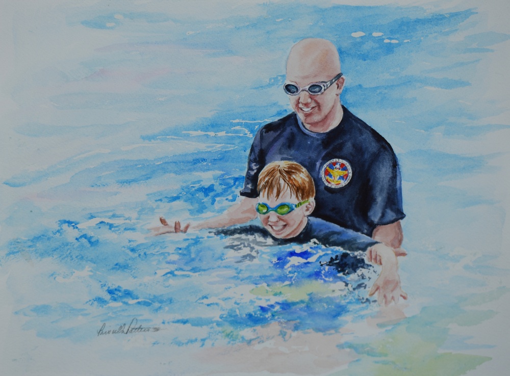 US Coast Guard Art Program 2025 Collection, Object Id # 202522, &quot;Success is in the smile,&quot; Priscilla Patterson