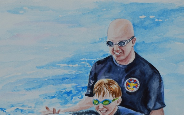 US Coast Guard Art Program 2025 Collection, Object Id # 202522, &quot;Success is in the smile,&quot; Priscilla Patterson