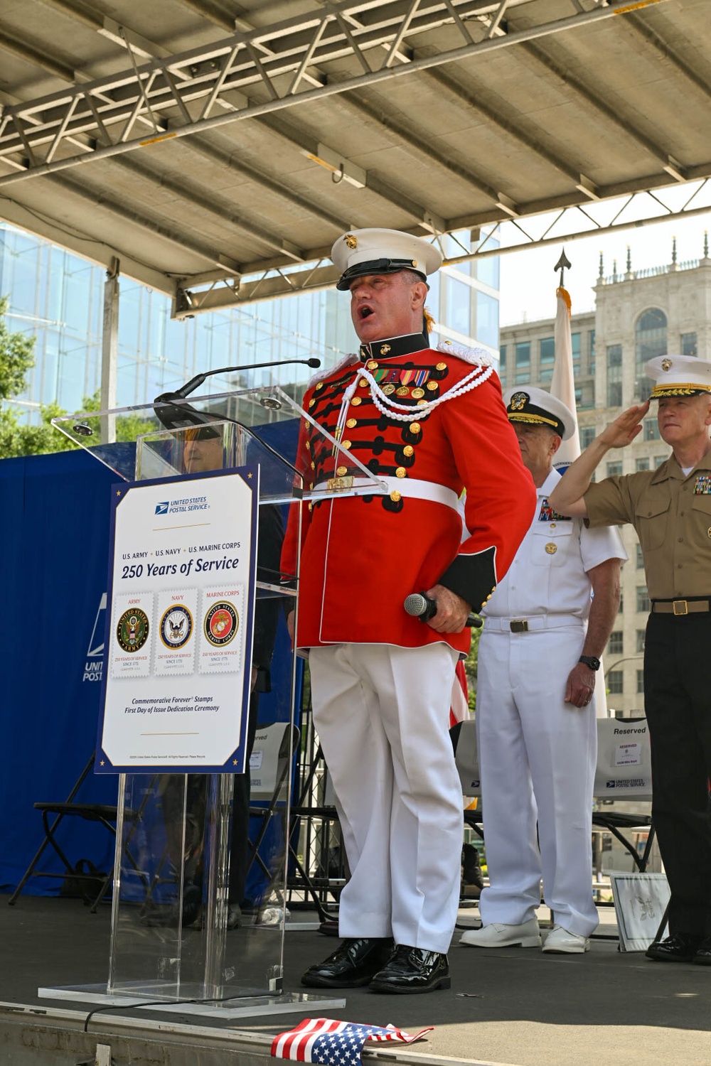 USPS 250th Military Stamps First Day of Issuance Ceremony