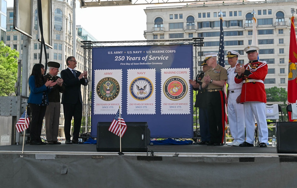 USPS 250th Military Stamps First Day of Issuance Ceremony
